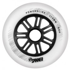 Колесо для роликов Powerslide Spinner 110mm/88A. Белый