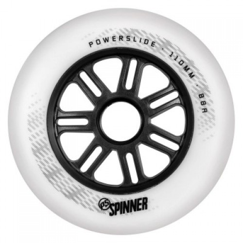Колеса для роликов Powerslide Spinner 110mm/88A белые, 3-pack в магазине Rollbay.ru