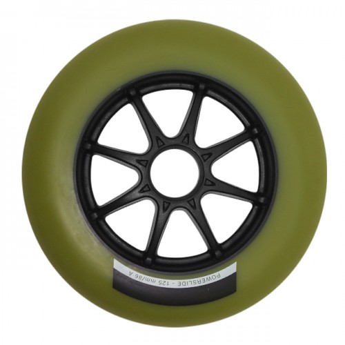 Колесо для роликов PowerSlide Infinity 125mm/86А. Зеленый в магазине Rollbay.ru