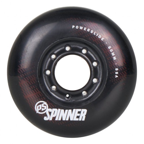 Колеса для роликов Powerslide Spinner 80mm/85A черный 4-pack в магазине Rollbay.ru