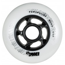 Колеса для роликов Powerslide Spinner 90mm/88A. Белый 4-pack