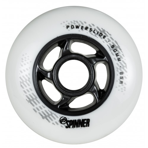 Колеса для роликов Powerslide Spinner 90mm/85A белые, 4-pack в магазине Rollbay.ru
