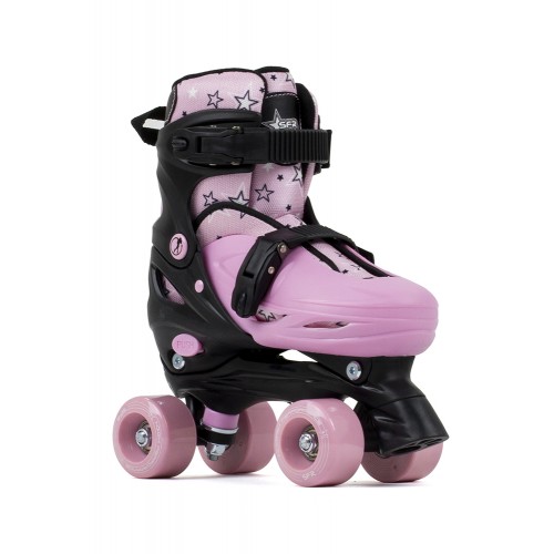 Ролики квады SFR Nebula Adjustable Quad Skates Black/Pink в магазине Rollbay.ru