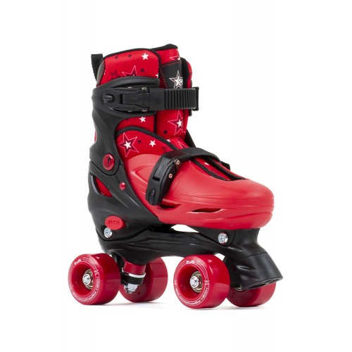 Ролики квады SFR Nebula Adjustable Quad Skates Black/Red в магазине Rollbay.ru