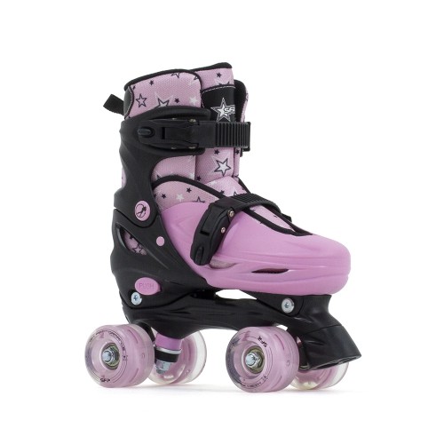 Ролики квады SFR Nebula Lights Adjustable Quad Skates Pink в магазине Rollbay.ru